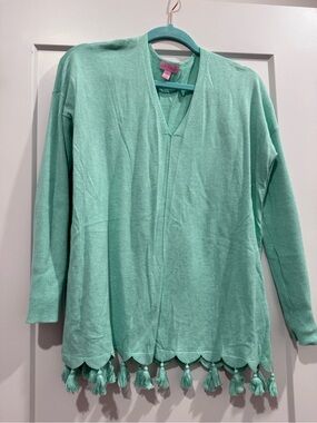 Lilly Pulitzer Mint Green V-Neck Sweater